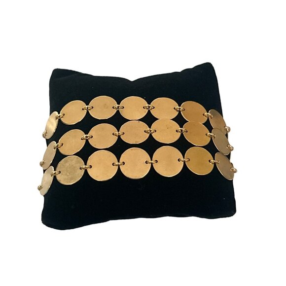 Vintage Avon Bundle Gold Disc Bracelet Silver Pearl Bangle 4 items - Picture 2 of 14